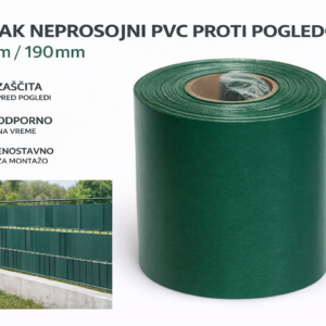 Trak neprosojni PVC proti pogledom 35m/190mm